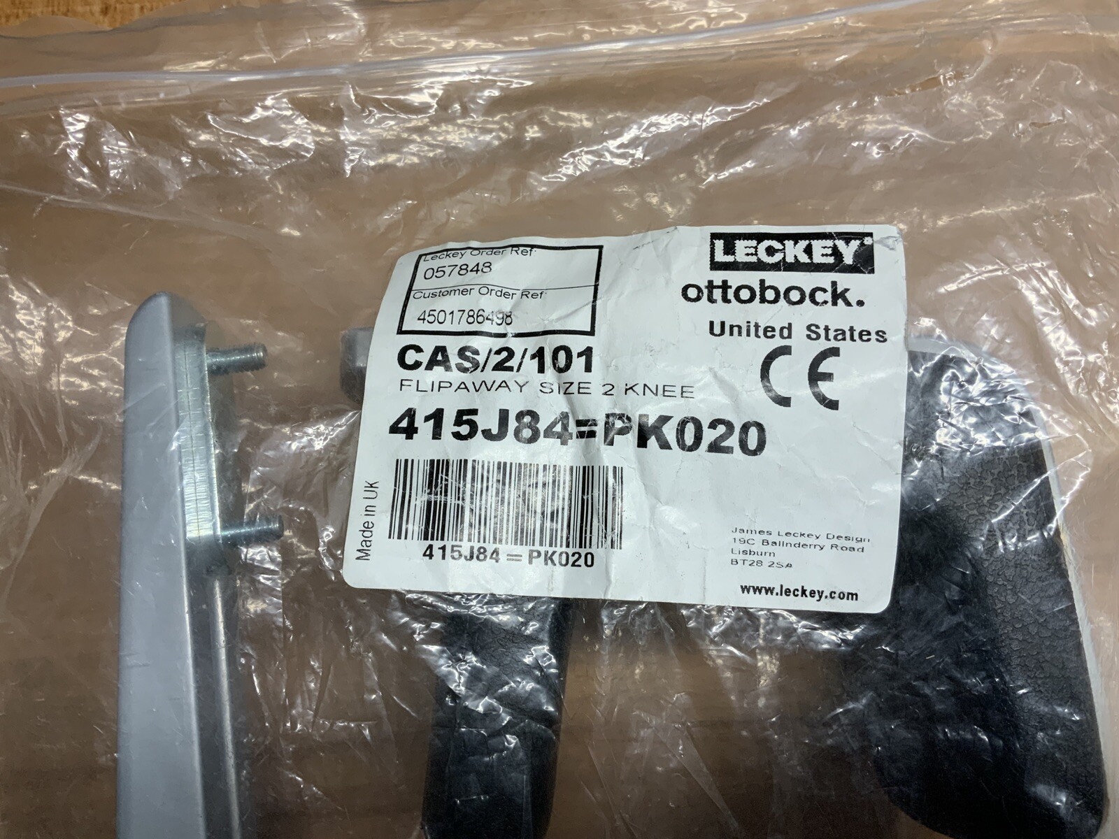 Ottobock Orthopedic Product Flipaway Size 2 Knee CAS/2/101