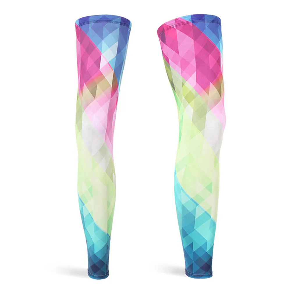 Cycling Leg Sleeves Sports Safety Quick Dry Anti UV Ice Silk Leggings Cover Leg