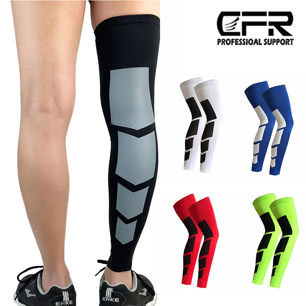 Knee Leg Sleeve Compression Brace Support Sport Pain Arthritis Relief Running HG