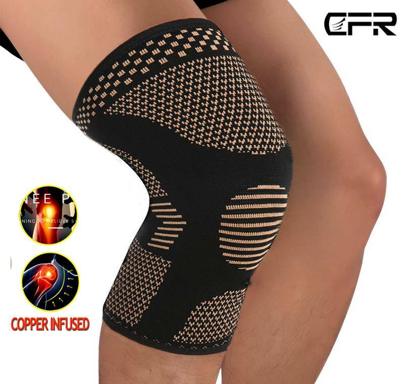 Knee Support Copper Patella Stabilizer Strap Tendon Brace Joint Pain Relief