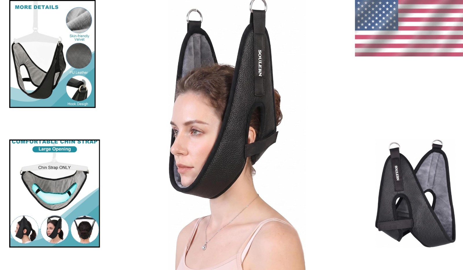Adjustable Chin Support Pad – Lightweight Velvet Cushion for Travel Comfort