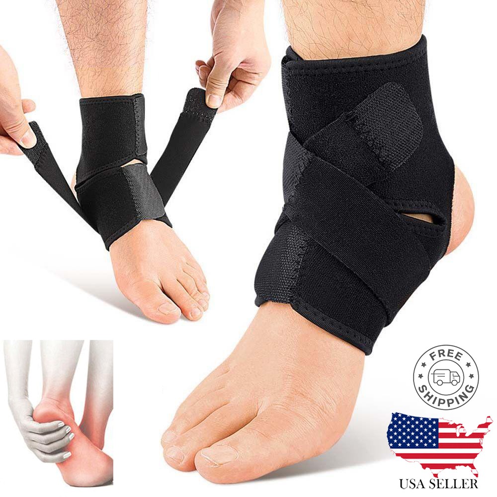 1/2PCS Sports Ankle Support Compression Bandage, Adult Foot Wrist Fixation Strap