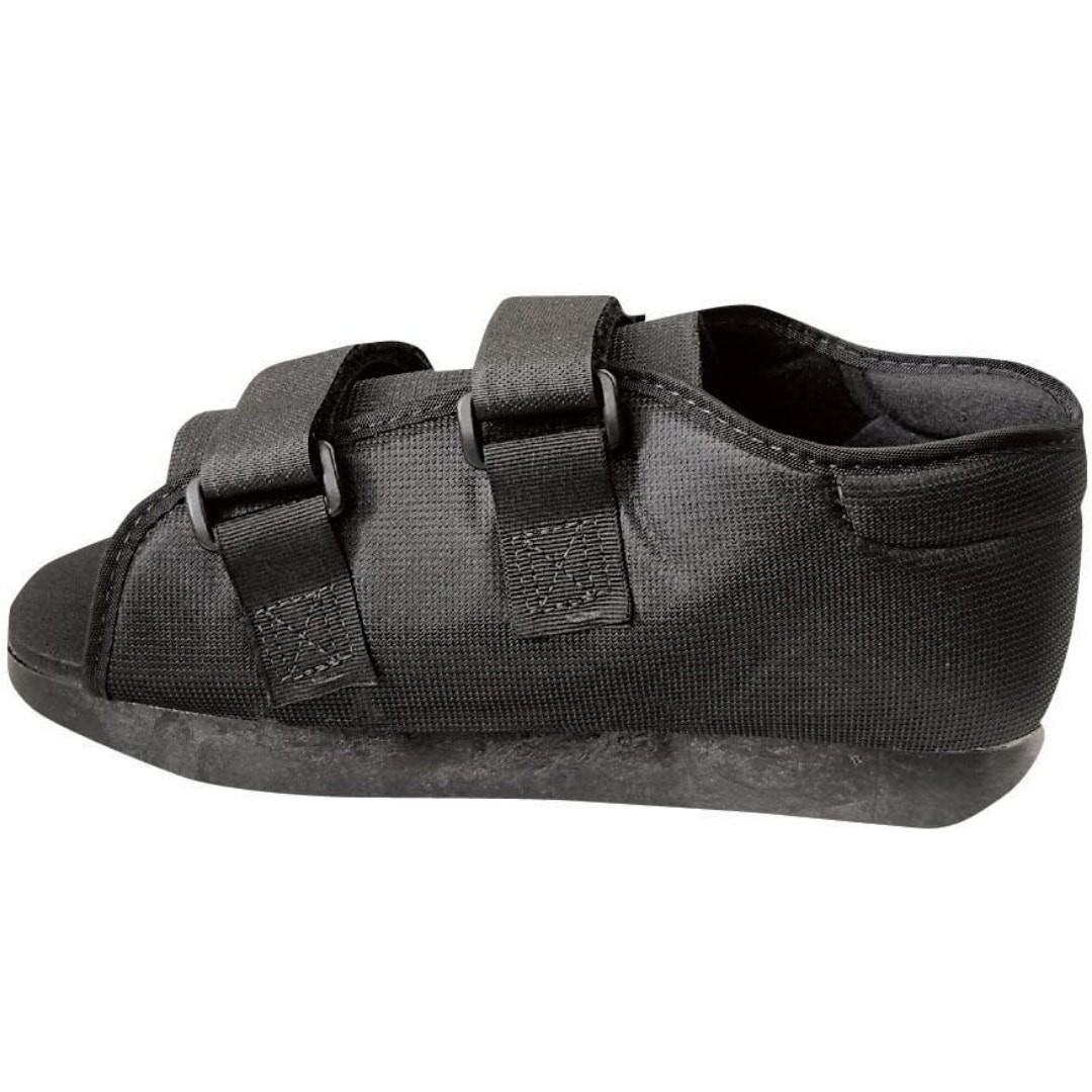 NEW Medline Black Semi-Rigid Post-Op Boot Shoe, Women’s Size M (8-9) Men’s 7-8