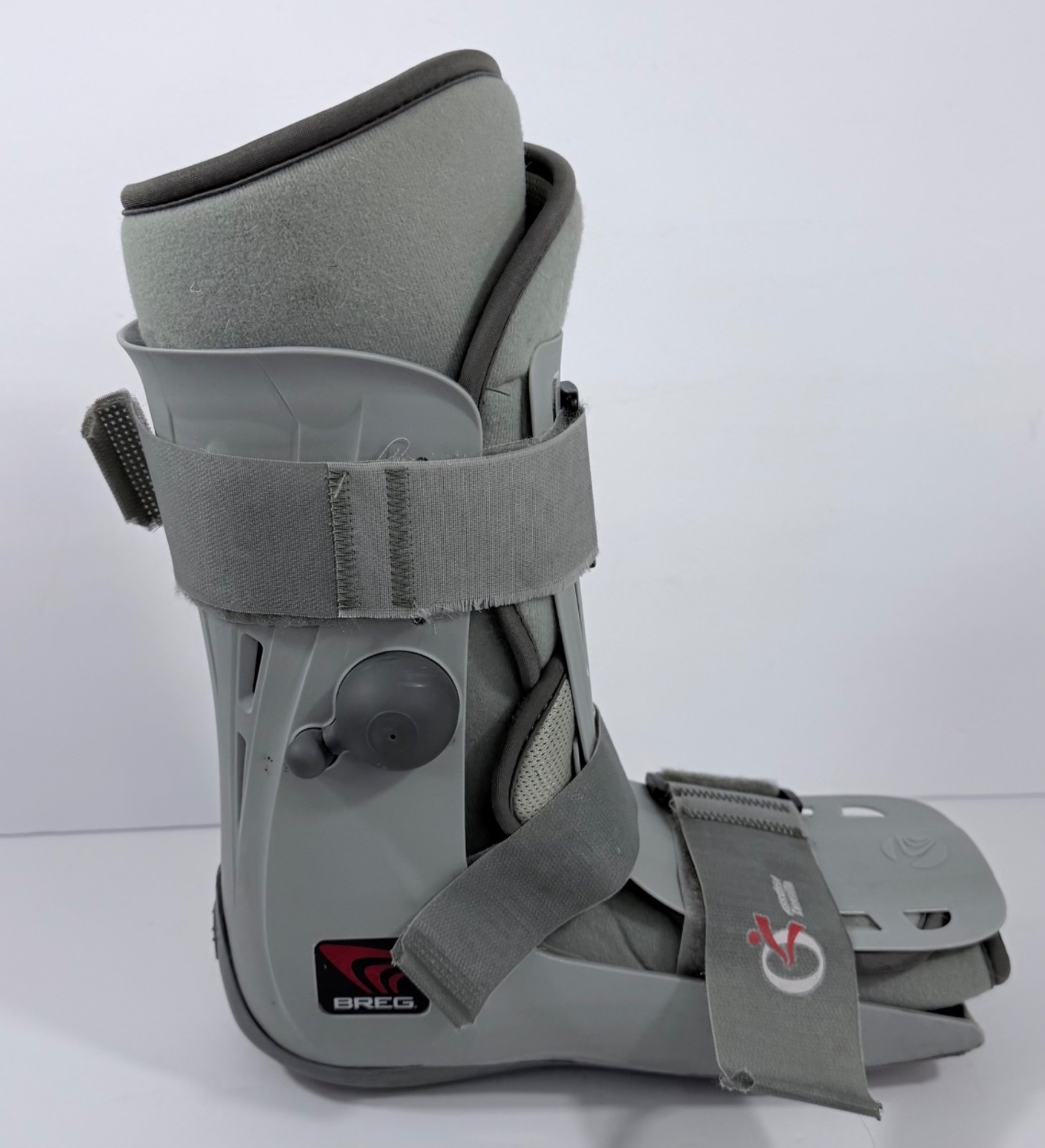 Breg Walker Genesis Mid-Calf Boot Size M Adjustable Straps Gray Orthopedic Suppo