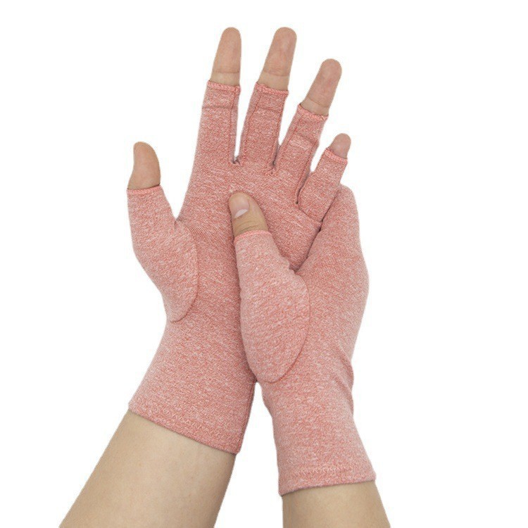 Arthritis Compression Gloves Copper Medical Pain Relief Hand Wrist Support Pink