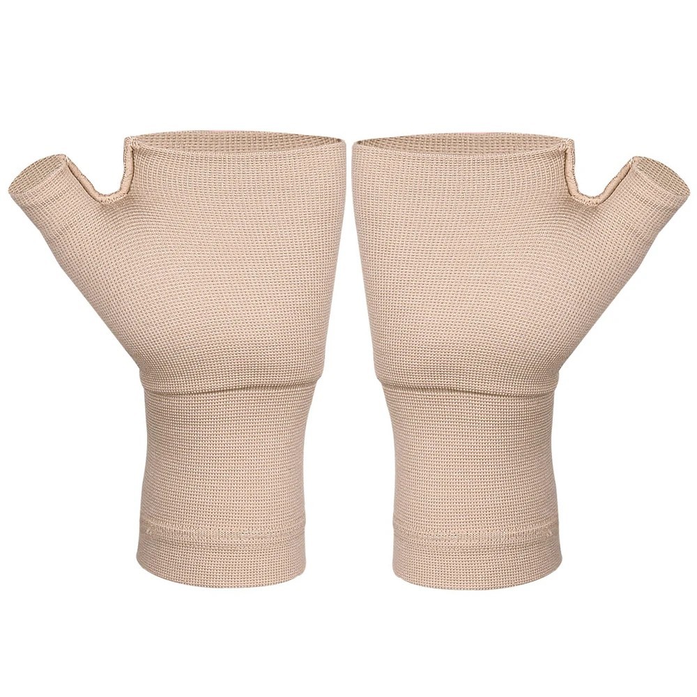 1 Pair Copper Arthritis Compression Split Thumb Wrist Support Joint Pain Relief