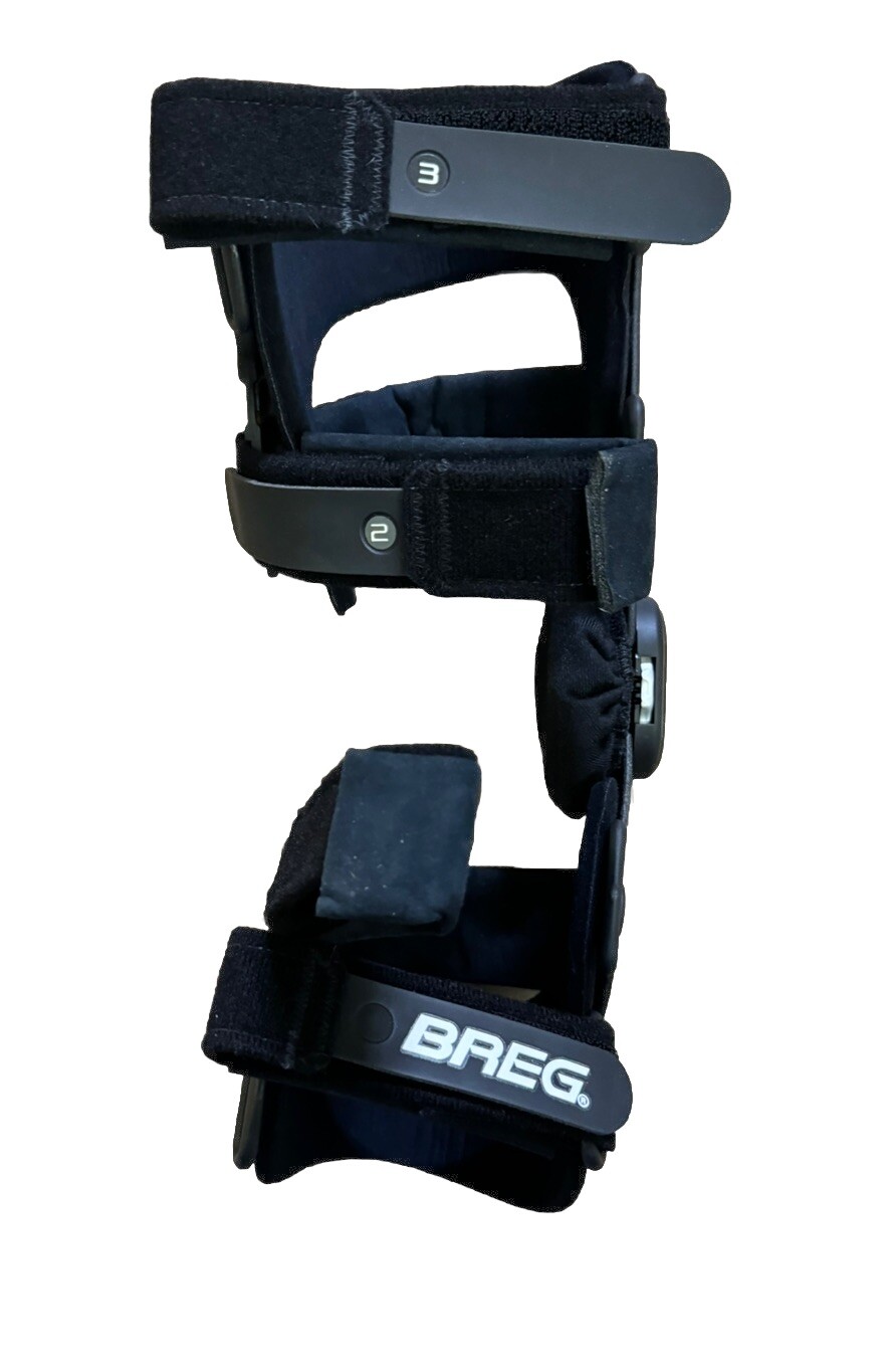 Breg Solus Plus OA Knee Brace S/M w/ Carry Bag, Accessories & Instructions