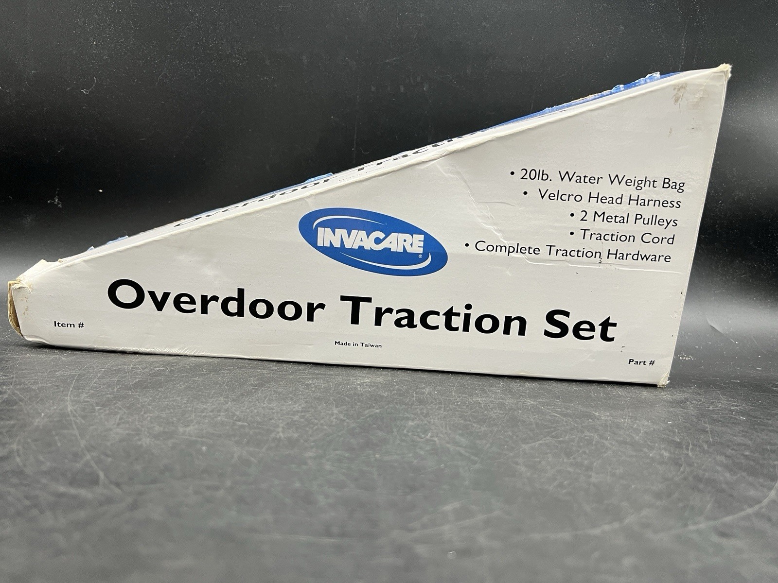 Invacare Neck Back Traction Set Overdoor Cervical Kit 20 lb Weight Bag New