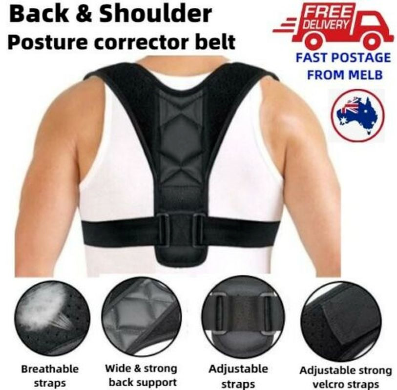 US Posture Corrector Hunchback Correction Belt Adult Children Back Spine Support