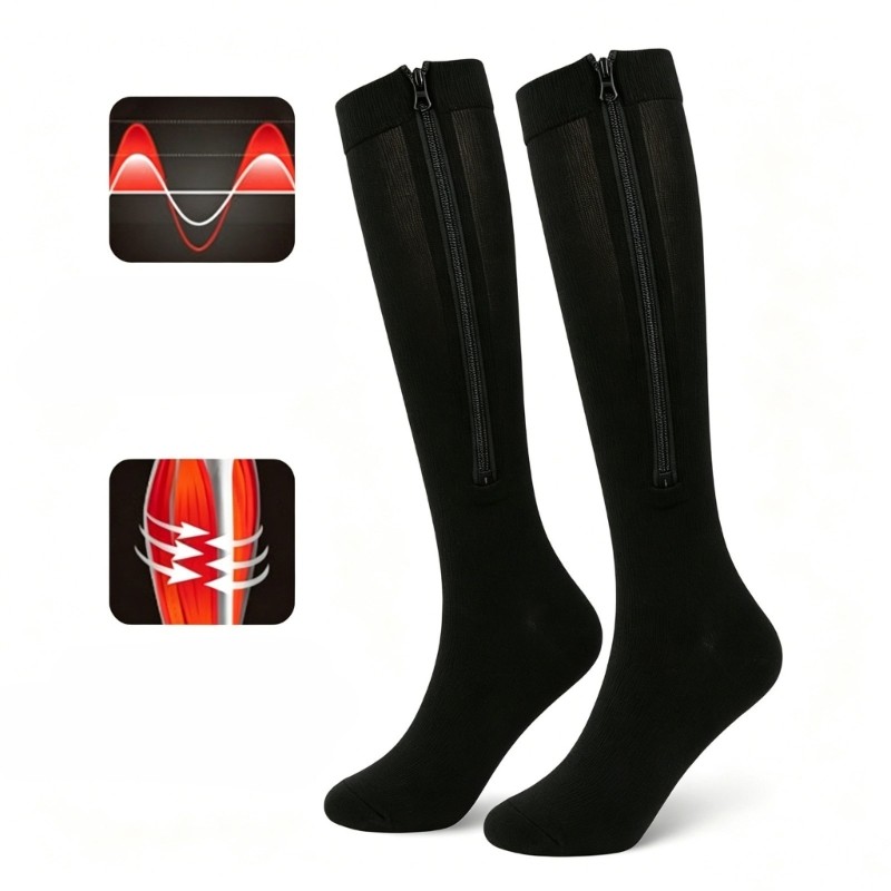 Support Legwear Socks with Stretch Fabric for Walking Commute Days