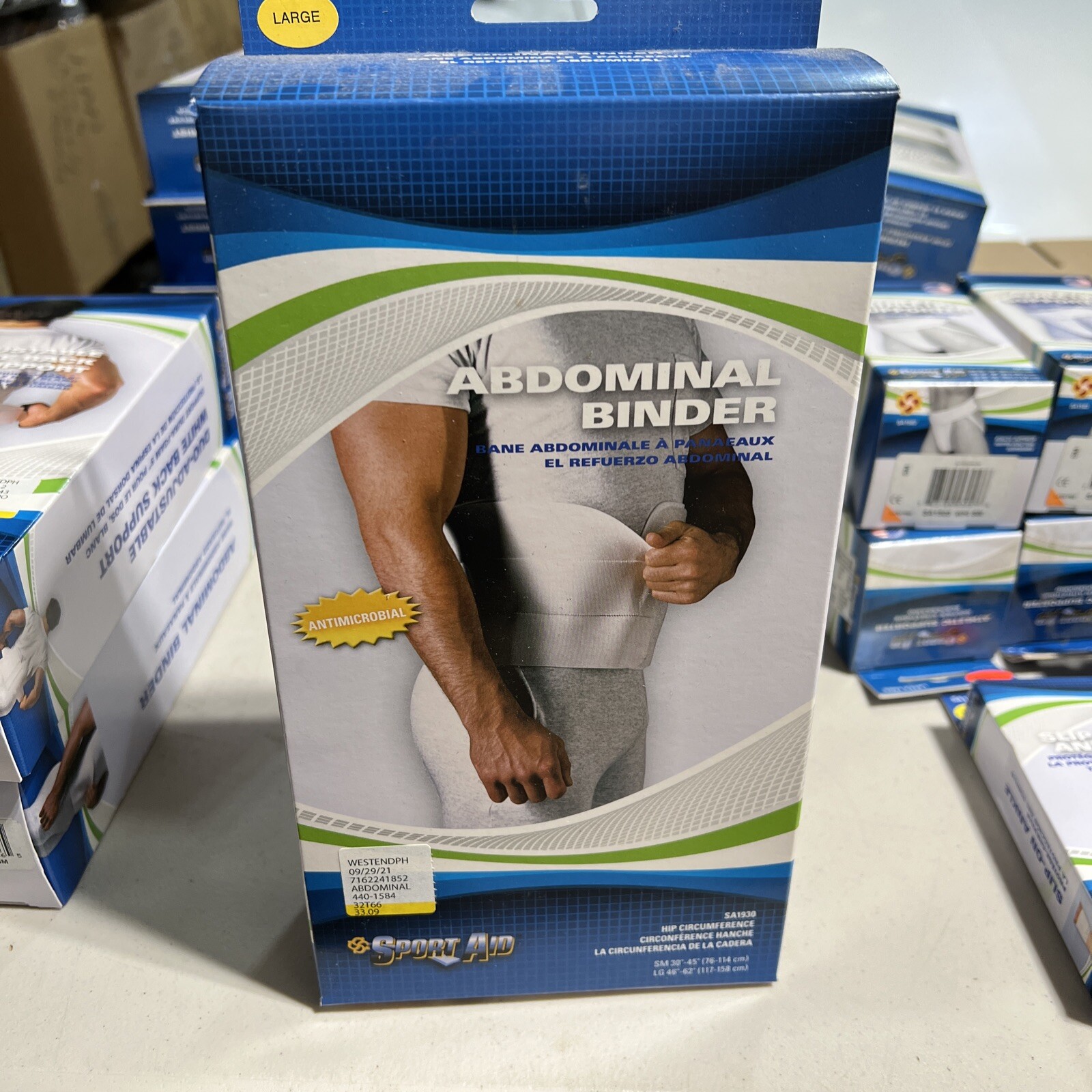 Sport Aid Abdominal Binder Large each by Sport Aid