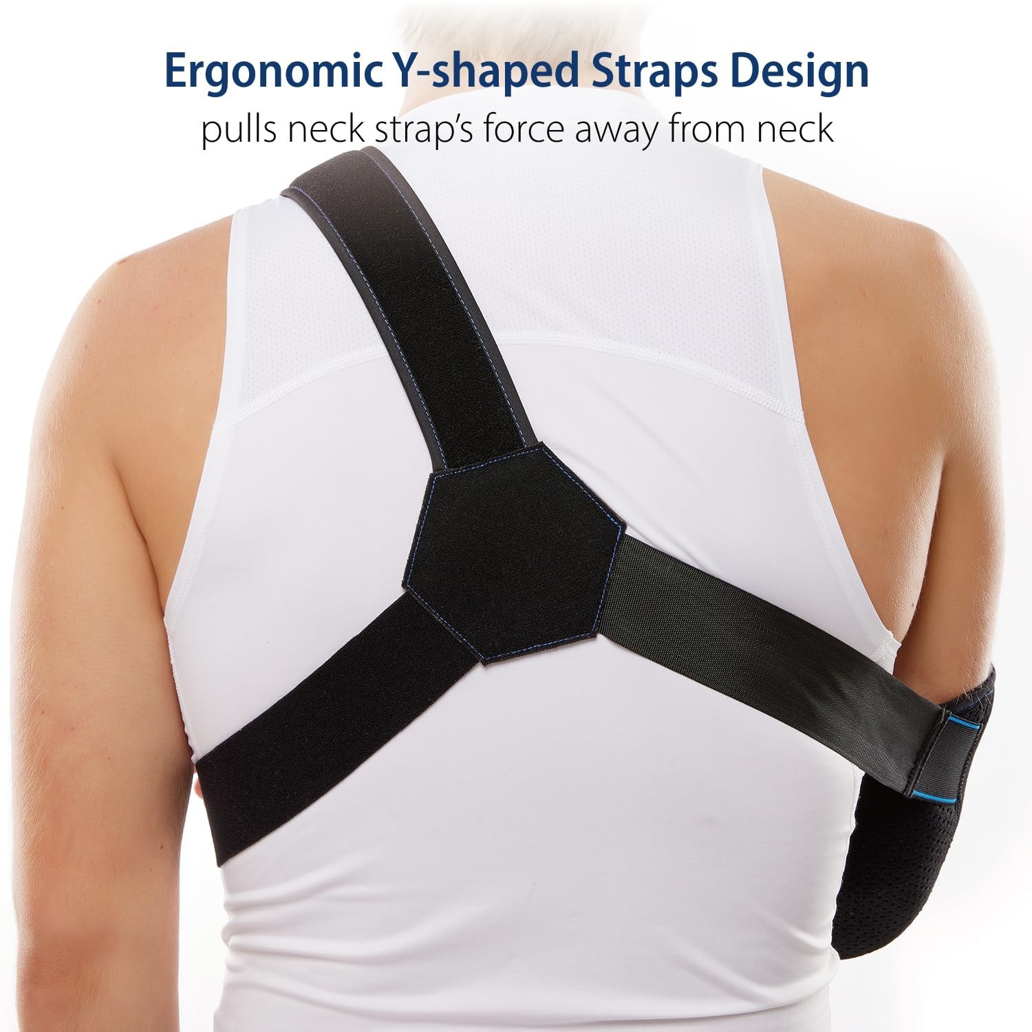 Deluxe Adjustable Shoulder Immobilizer Sling for Rotator Cuff and Arm Injuries