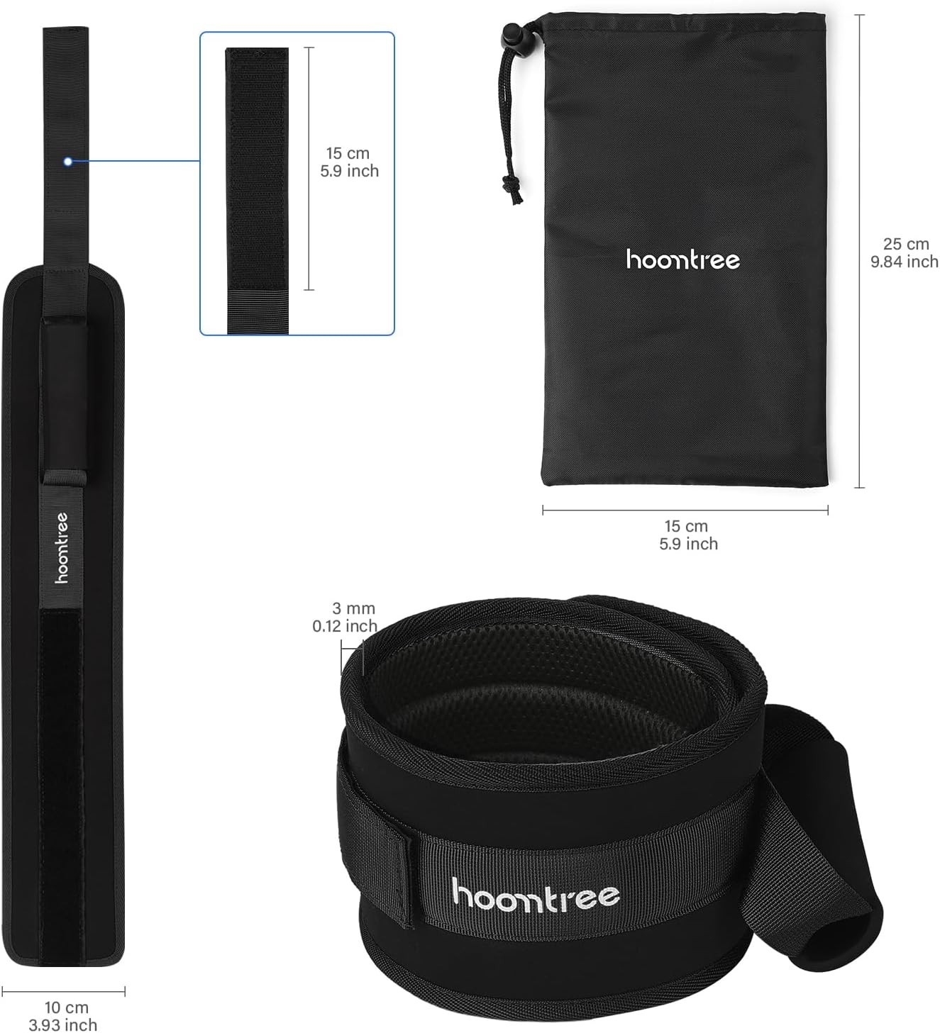 Adjustable Thigh Lifter Straps with Padded Grip for Limited Mobility Support