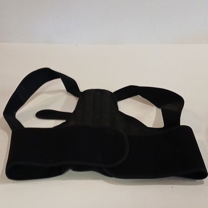 Back Brace & Posture Corrector Black/Red Unisex for Back Stabilization