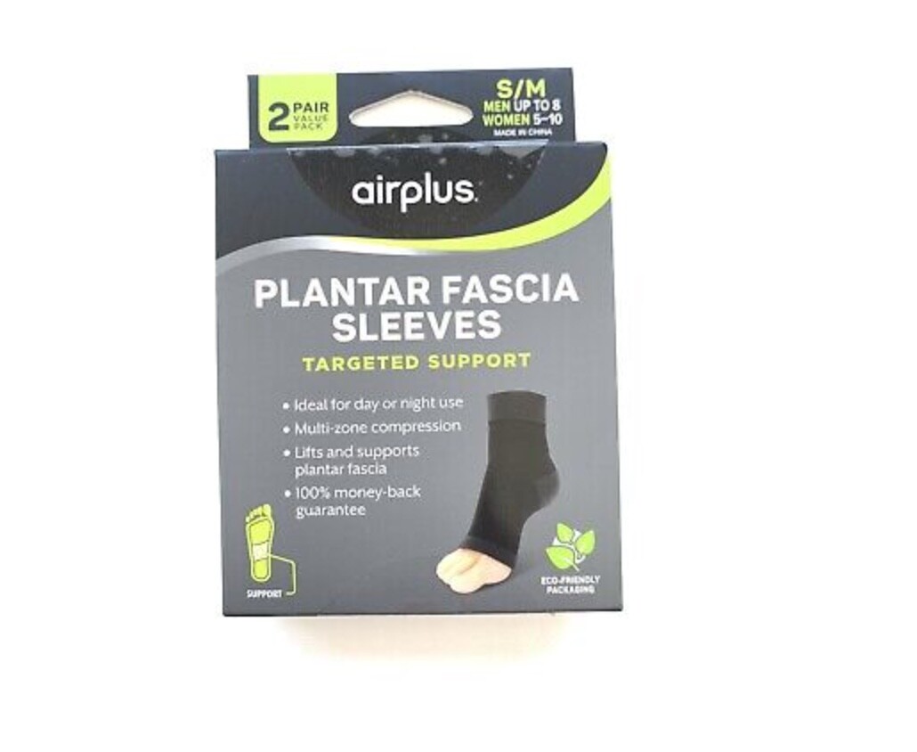 Airplus Plantar Fascia Sleeve S/M Women’s 5 – 10 Men’s up to 8 (1 Pair)