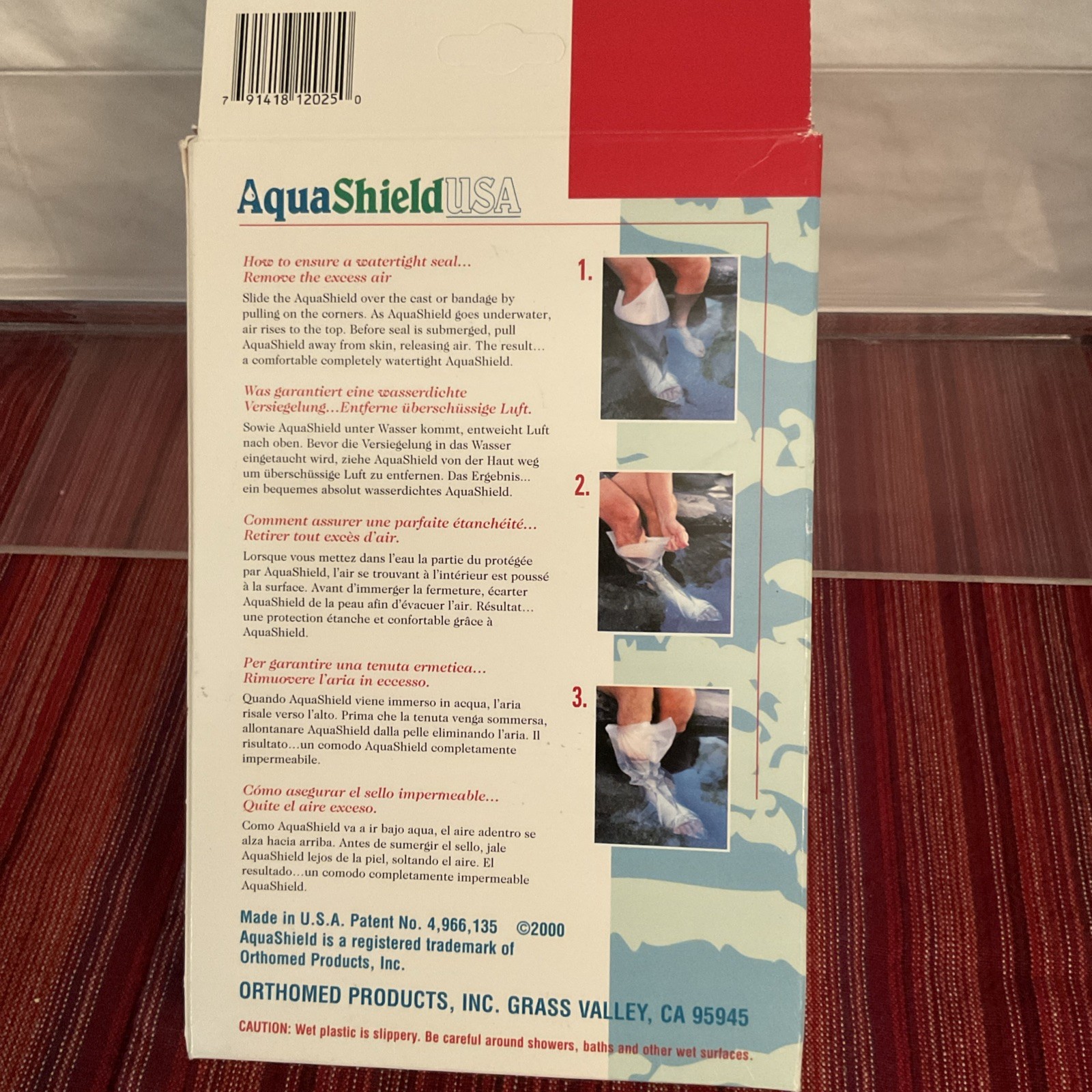 AquaShield USA Adult L25 Half Leg Resusable Watertight Cast Bandage Protector