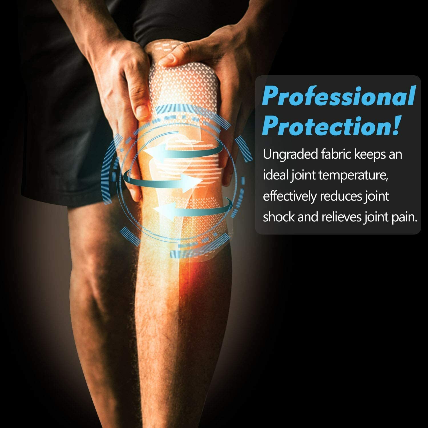 2 PACK – BEST Knee Compression Sleeve Knee Compression Brace Support Arthritis