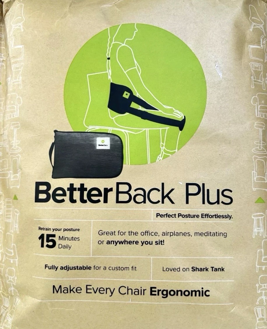 Better Back Plus Therapy Lower Back Pain Relief Up To 55” Perfect Posture. New