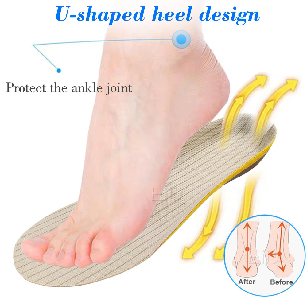PVC silicone Gel orthopedic shoes sole Insoles flat feet orthotic insoles ar