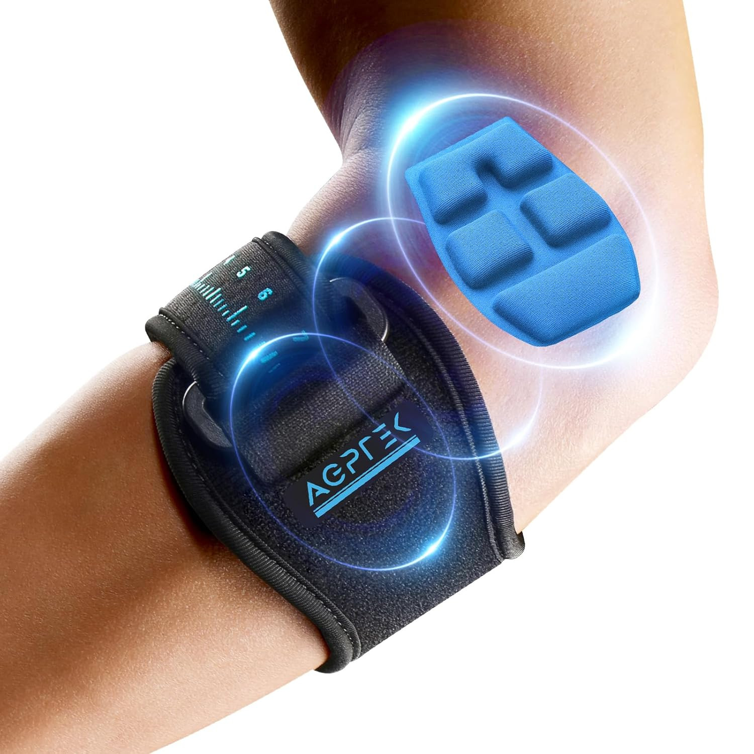 3D Air Cushion Elbow Brace for Tendonitis and Tennis Elbow Pain Relief