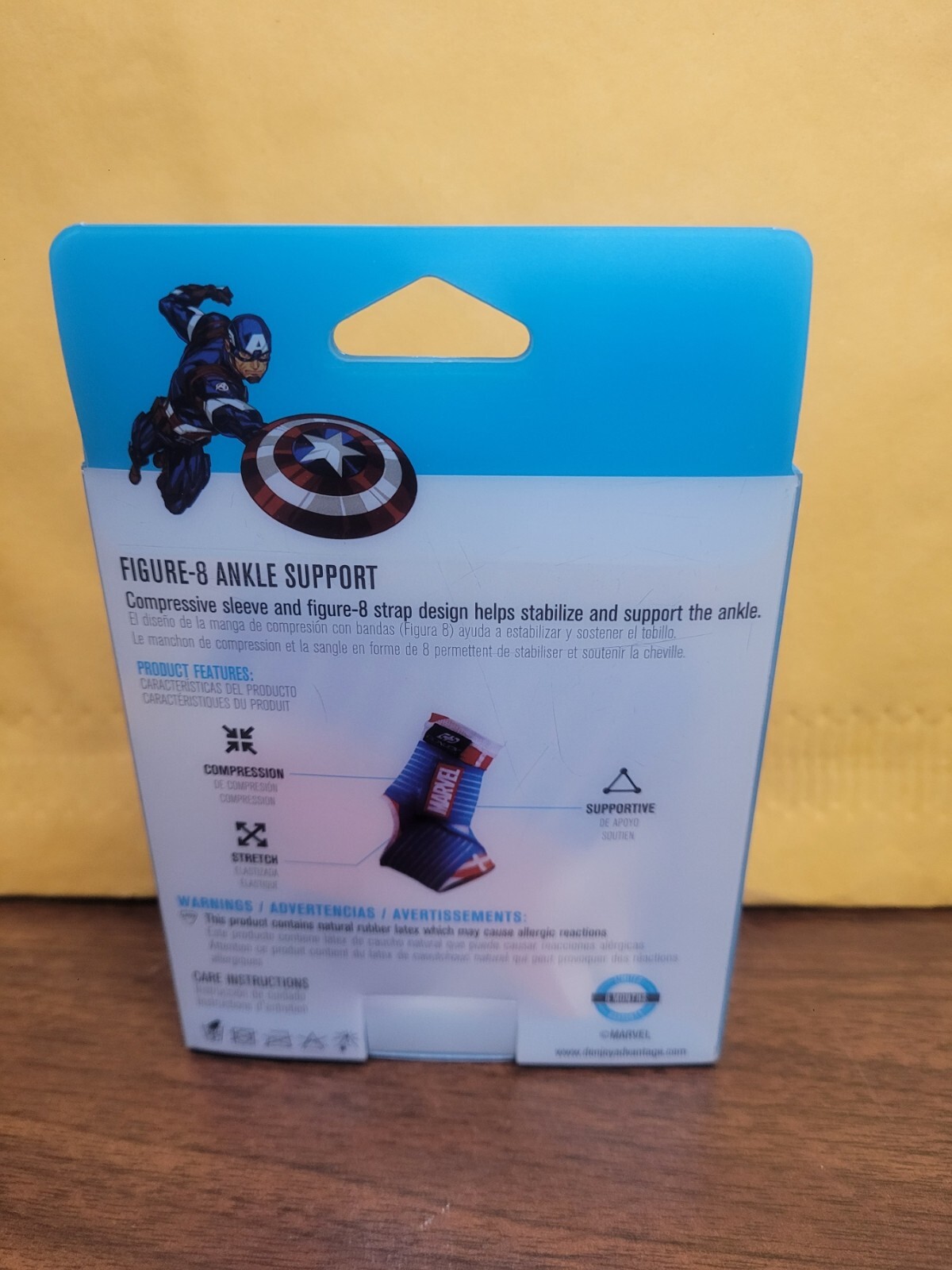 Donjoy Advantage Figure 8 Ankle Support Pediatric Avengers Captain America