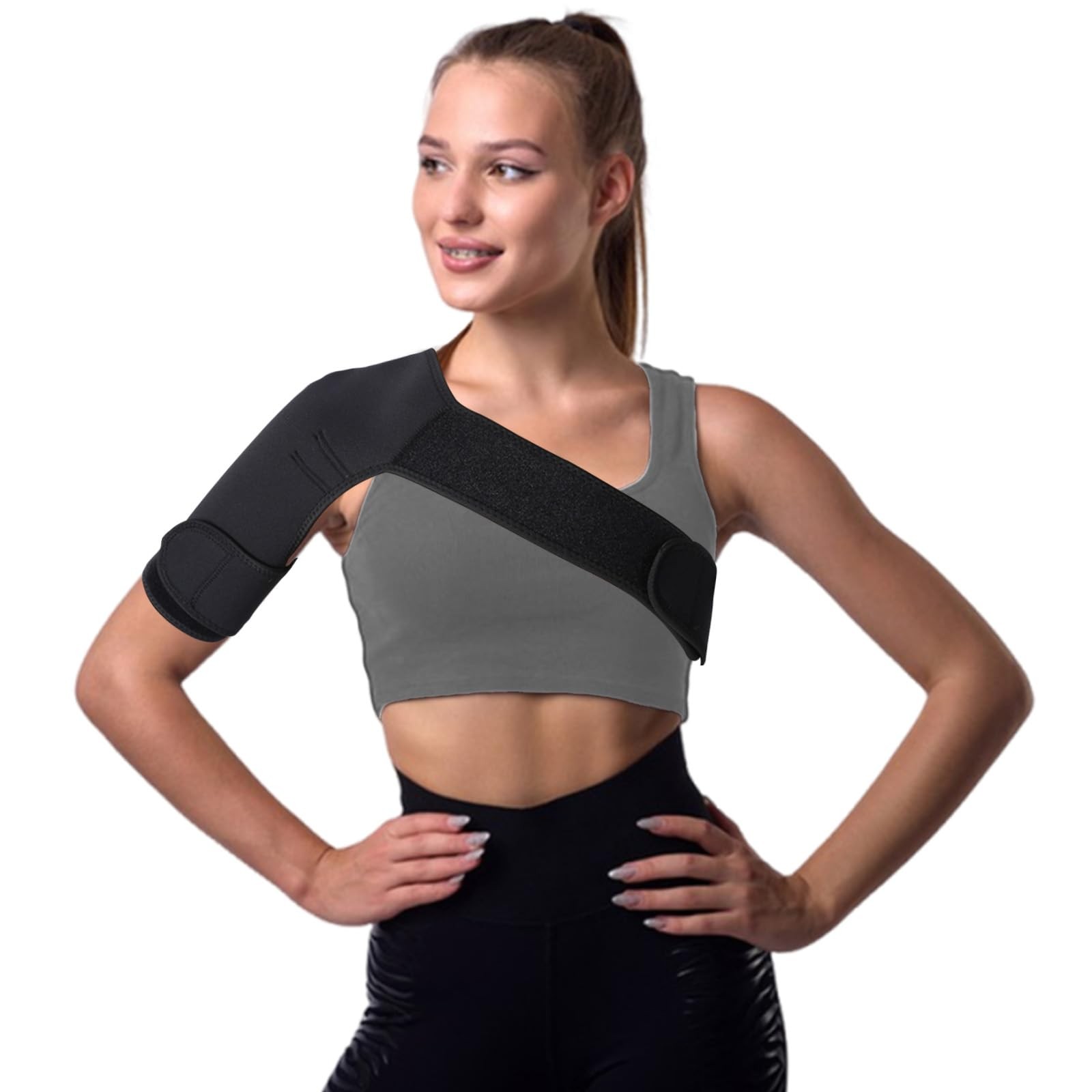 Shoulder Brace for Women, Shoulder Compression Sleeve, Adjustable and Can be …