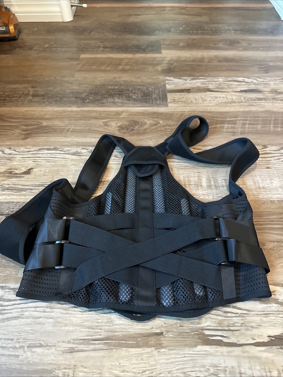 Excellence Back Brace Spinal Support Black M Lumbar Rehab Postural Heavy Injury