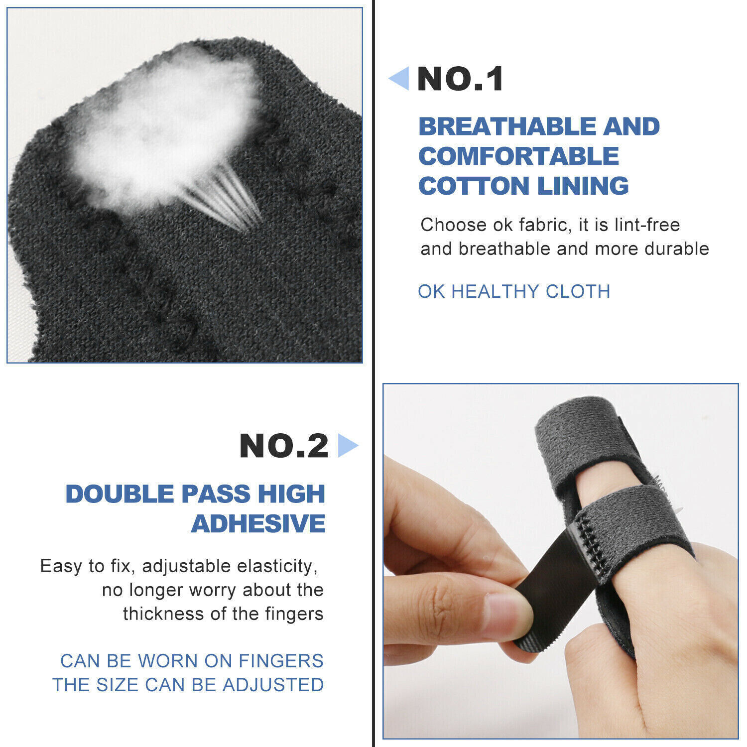 Adjustable Trigger Finger Splint Straightener Corrector Brace Support Protector