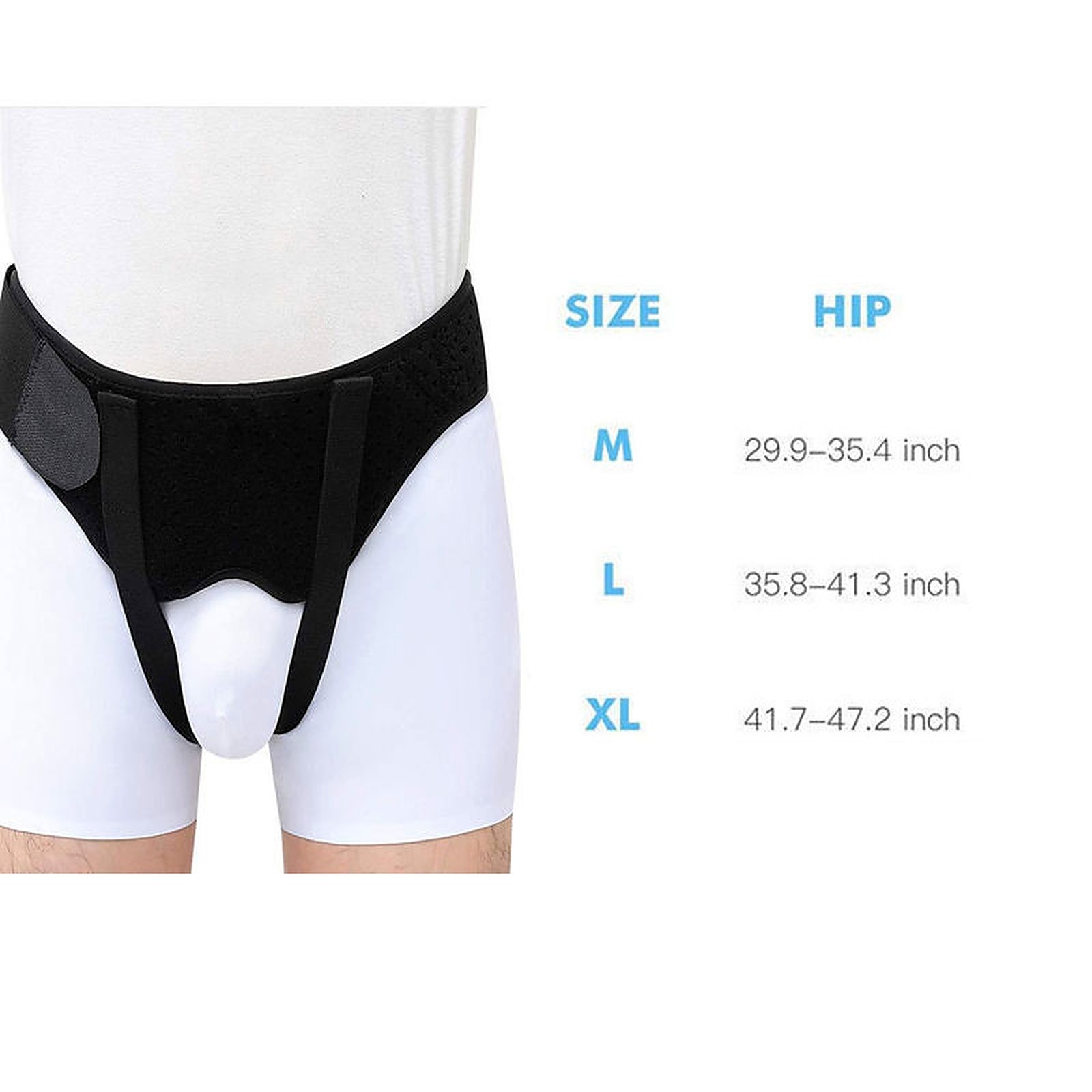 Hernia Support Belt for Men Inguinal Truss Groin Adjustable Compression Pads US