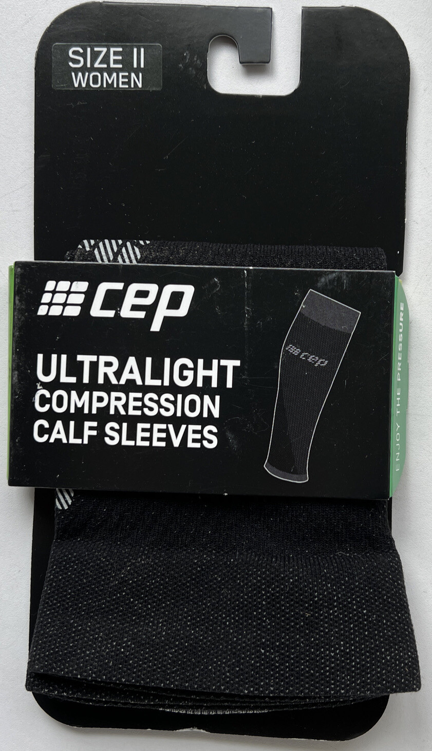 CEP UltraLight Compression Calf Sleeves Womens Size || Sm Black/Light Grey