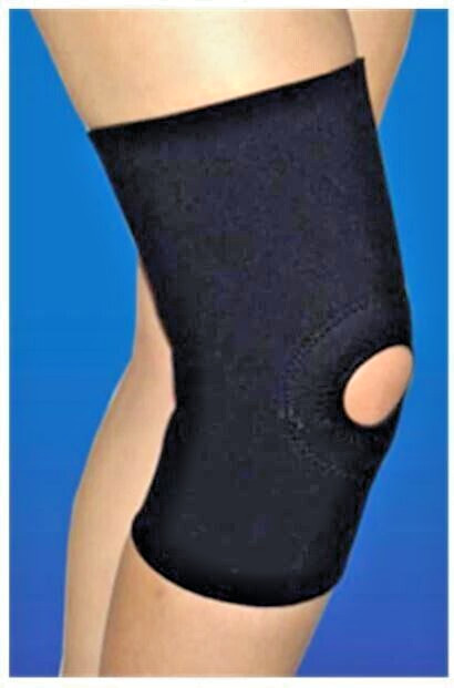 Pro Orthopedic Devices Sleeve Support Knee Black Open Patella Large / XLg