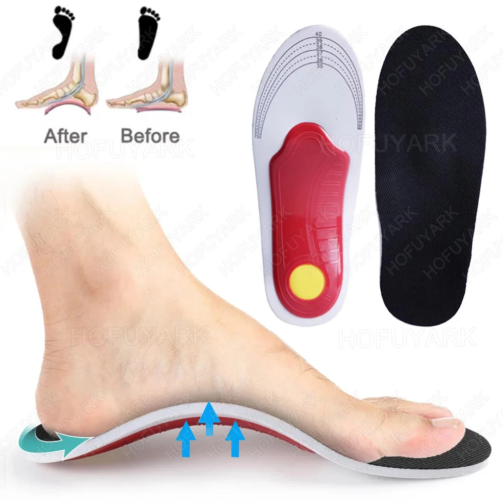 Orthotic Insole Men High Arch Support Flatfoot Orthopedic Insoles For Feet Ease