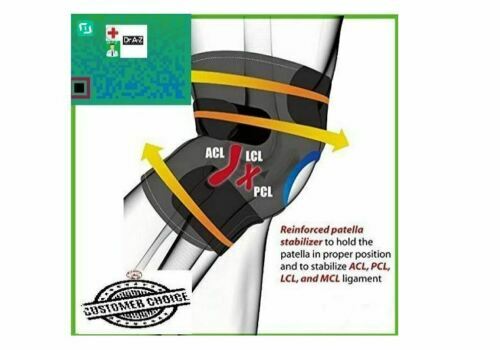 Knee Brace Compression Knee Sleeves Support DCF ACF Cross Wraps Anti-Slip Firm