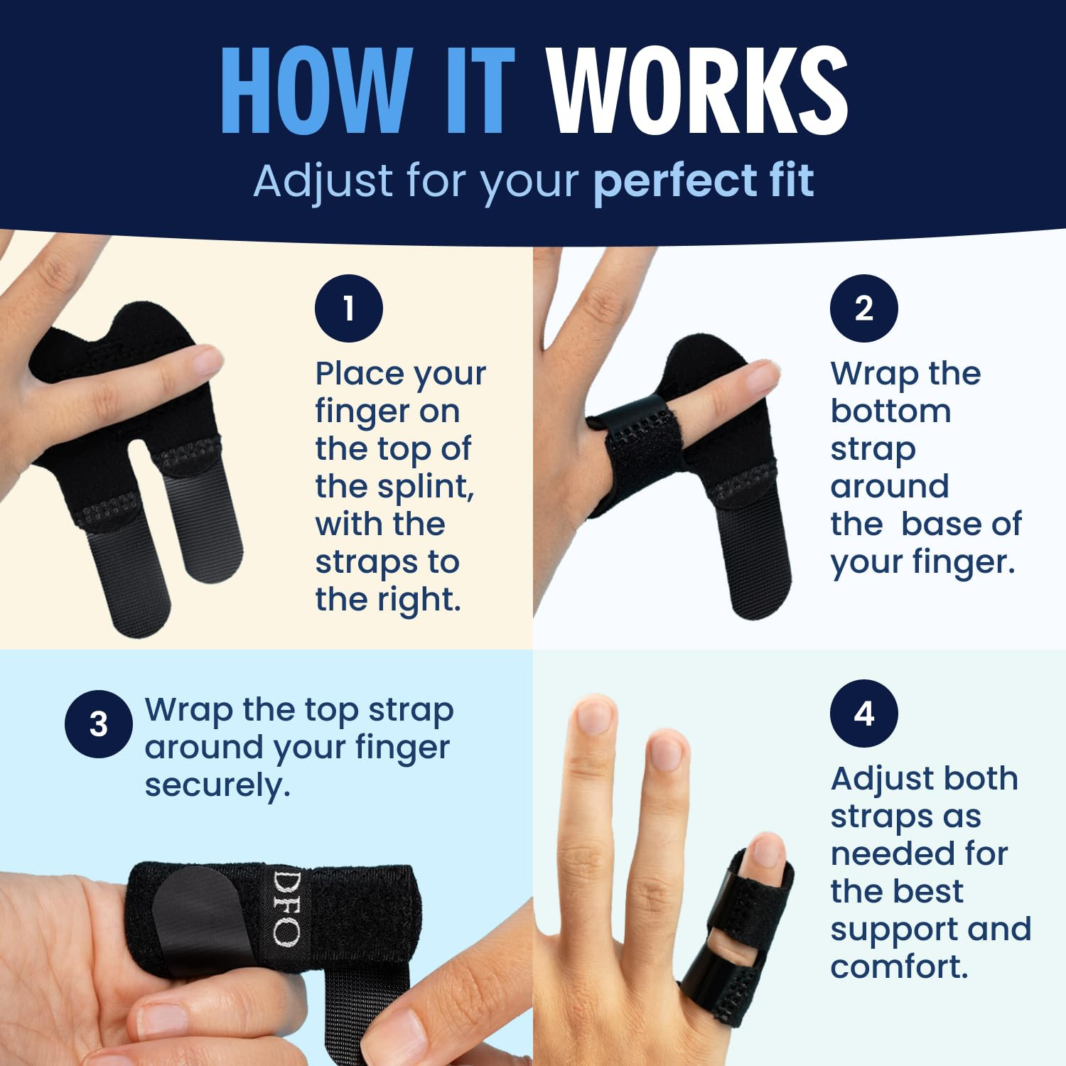 Dr. Frederick’S Trigger Finger Splint – 2 Ct – HSA/FSA – Pinky & Thumb – Padded