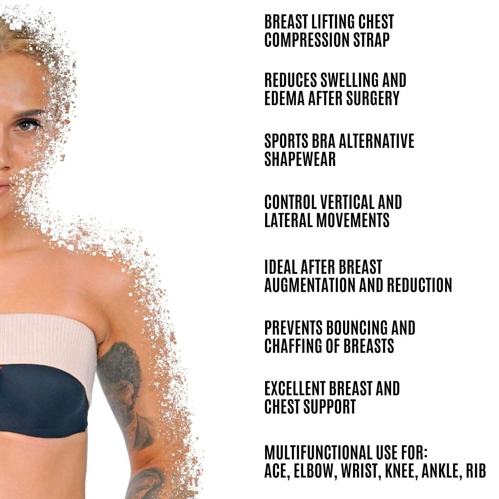 Breast Implant Stabilizer Band, Post Surgery Breast Augmentation and Reduction S