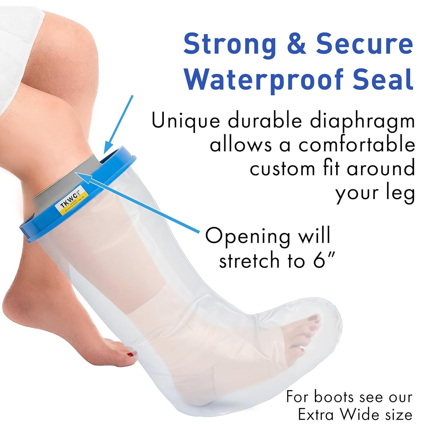 100% Waterproof Cast Cover for Shower – Reusable & Comfortable Foot Protector