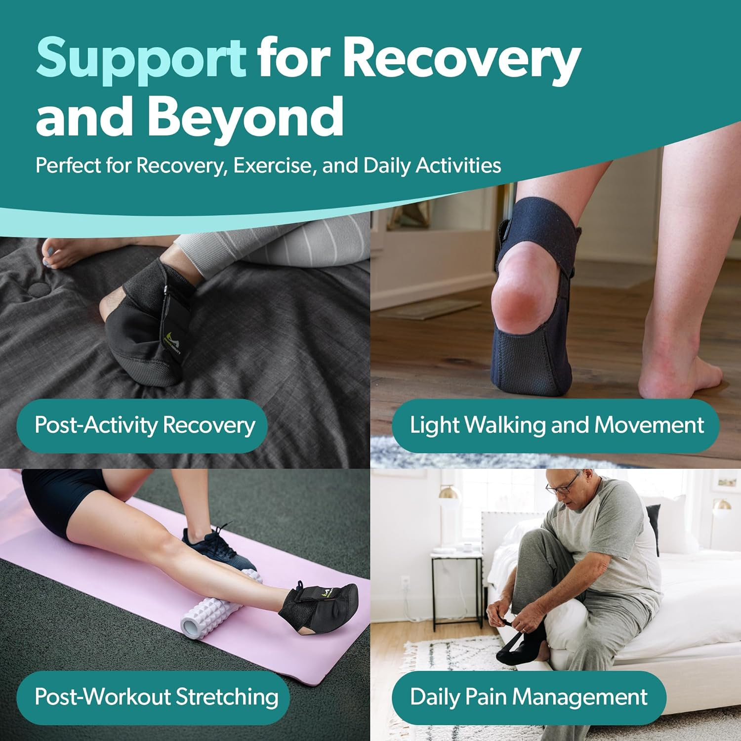 Plantar Fasciitis Night Splint Sock Small Adjustable Foot Support Pain Relief
