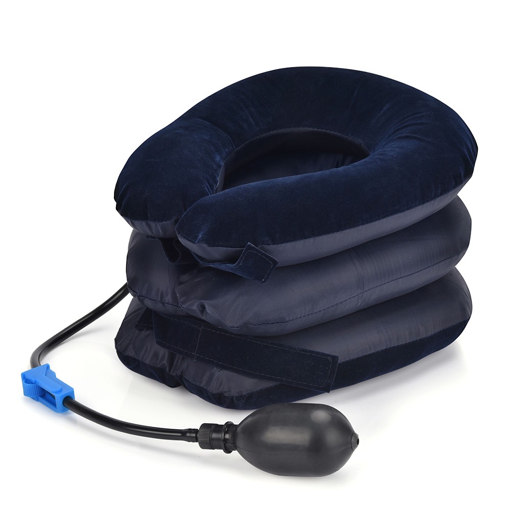 Air Inflatable Cervical Traction Neck Pillow–Headache Shoulder Pain Relief Brace