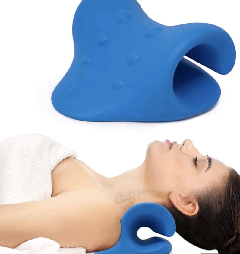 Neck Stretcher Cervical Pain Relief Pillow Cloud Shape Neck Traction Device