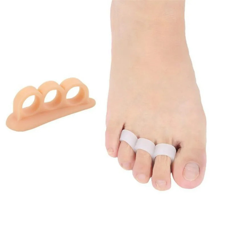 Hammer Toe Straightener Curled Toe Separator Gel Support Foot Pad 1 Pair