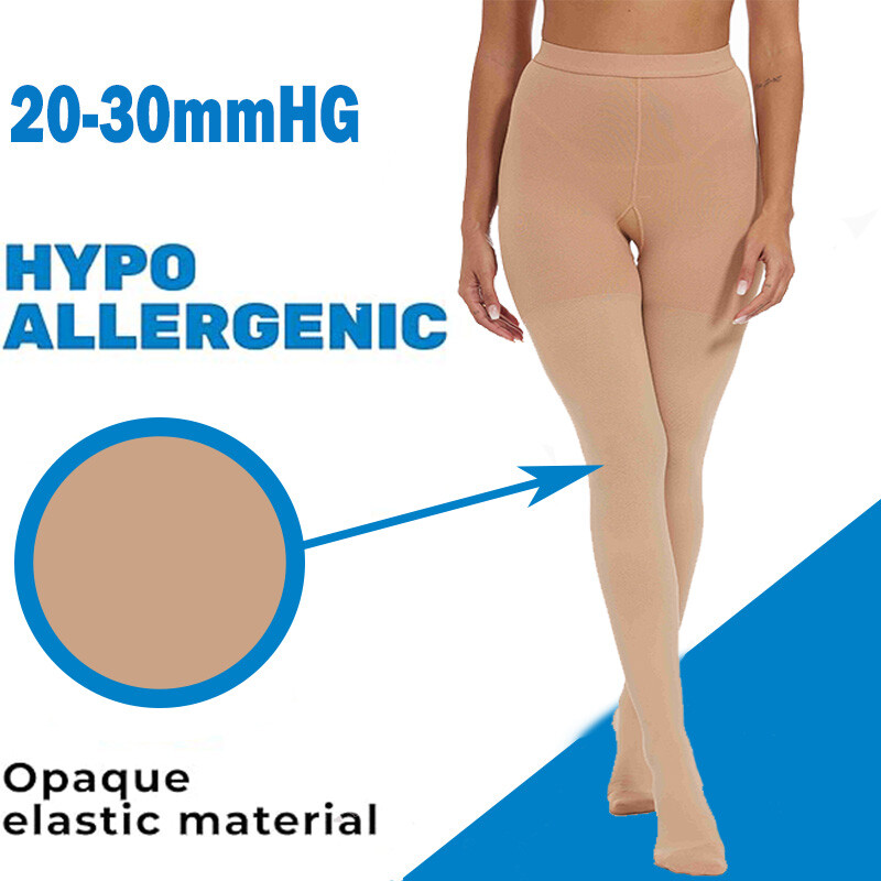 Compression Stockings Pantyhose 20-30 mmHg Support Varicose Veins Men Women Hose