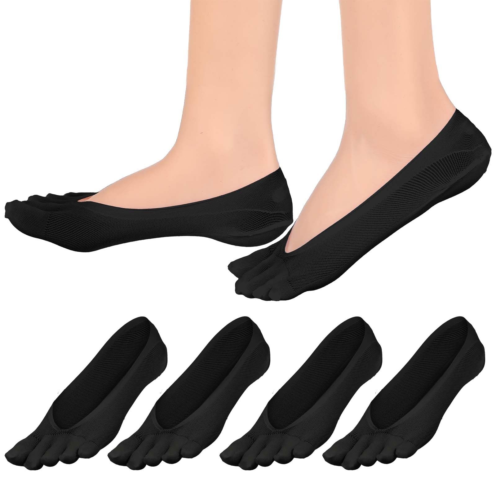 CIATBYYJ Women’s 4 Pairs Orthopedic Toe Compression Socks, Toe Separator Sock…