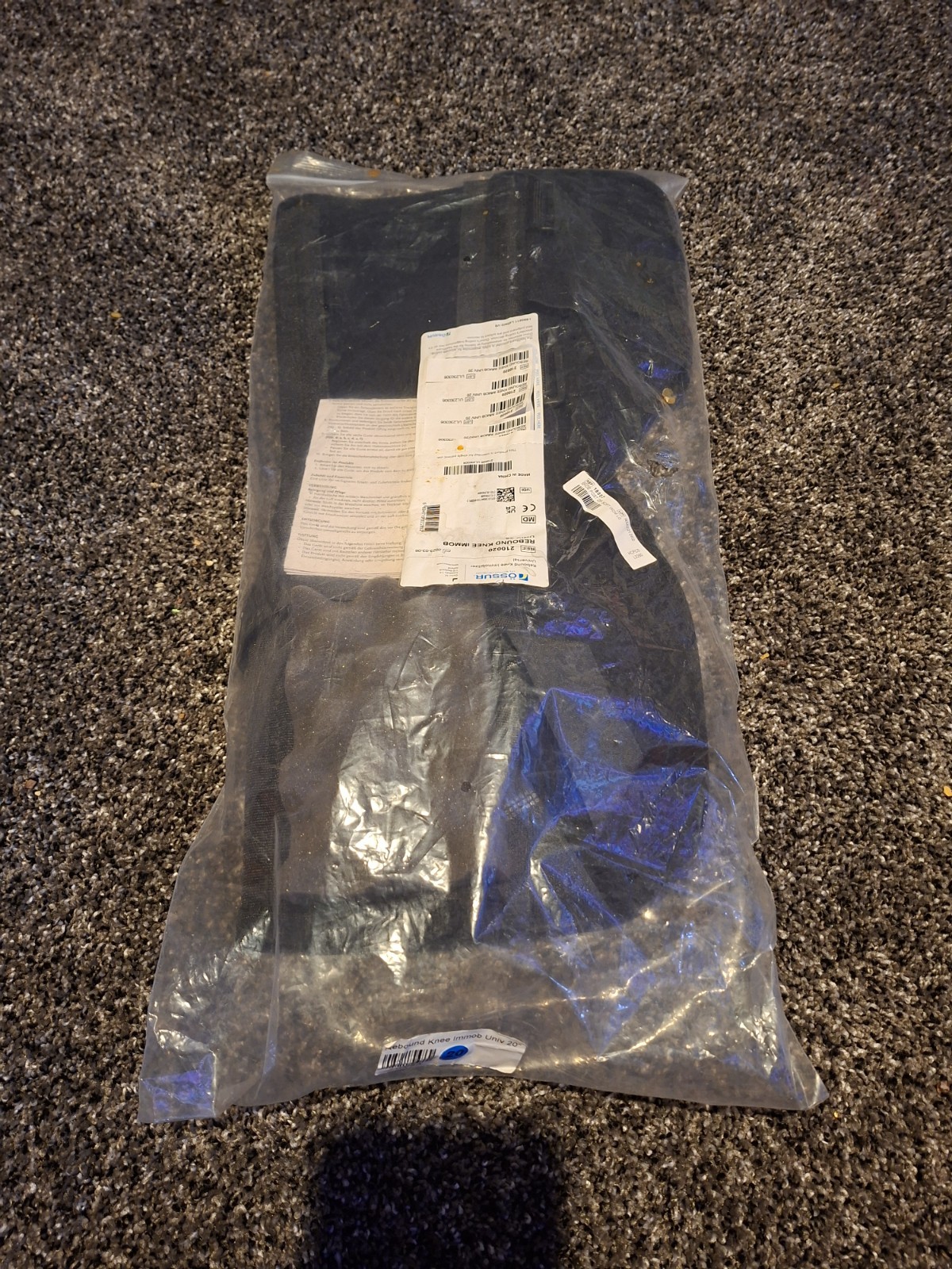 Ossur Rebound Aluminum 20” Nylon Spandex Knee Brace New in Packaging