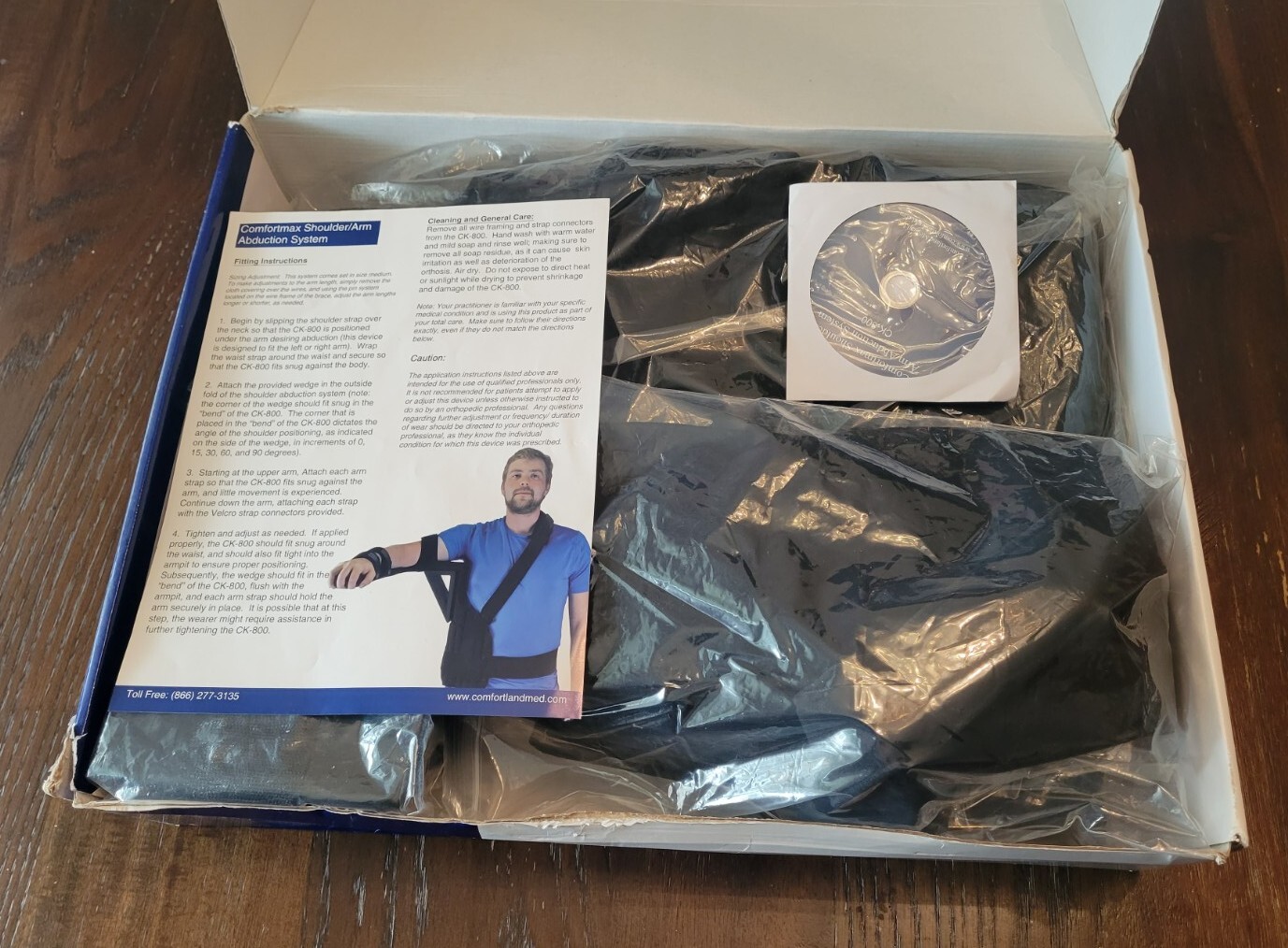 Comfortmax Shoulder/ Arm Abduction System ~ CK-800 ~ Right/Left Arm ~ NIB