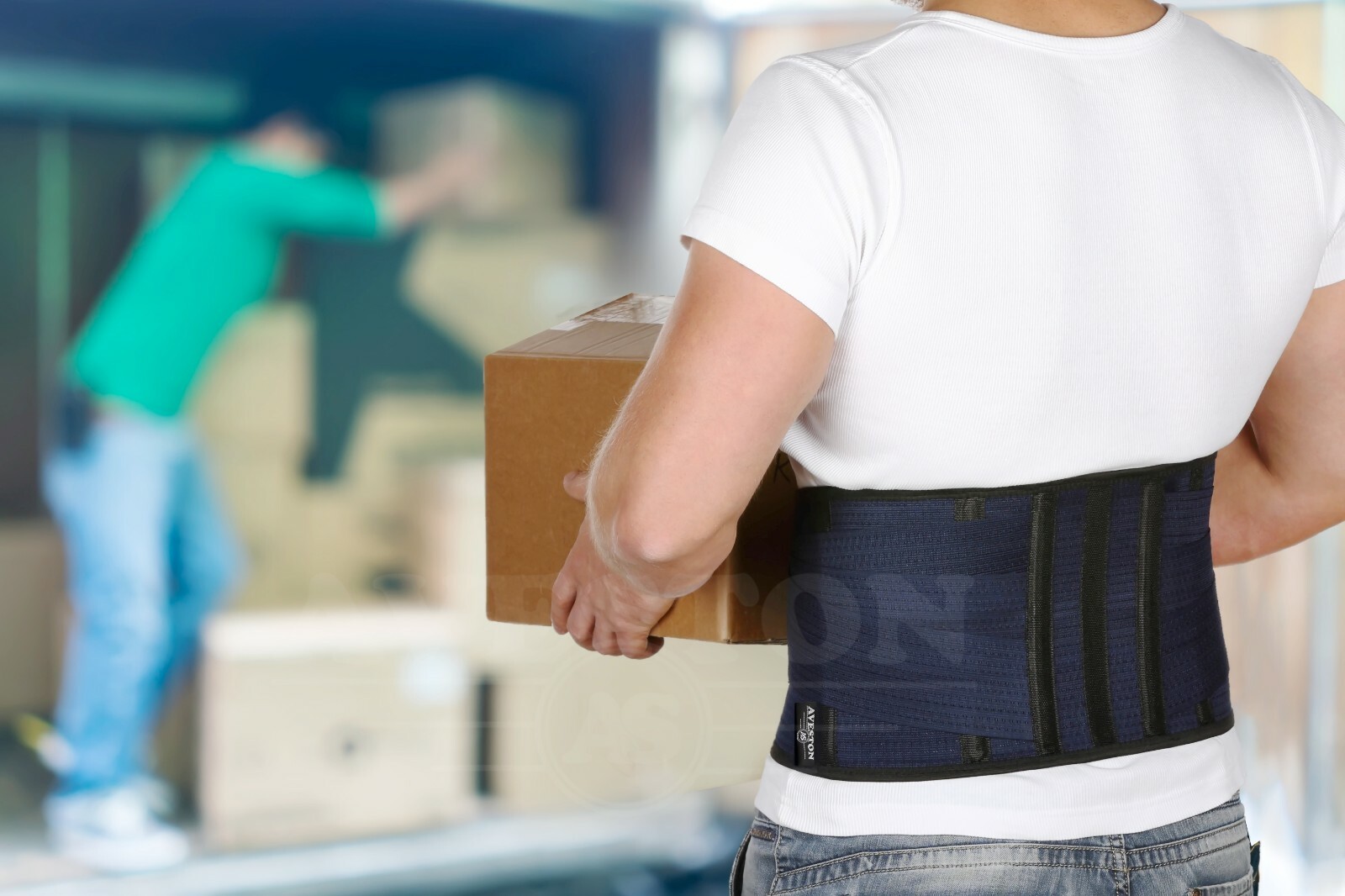 Back Support Belt Lower Lumbar Brace Core Waist Pain Rigid Light Thin Industrial