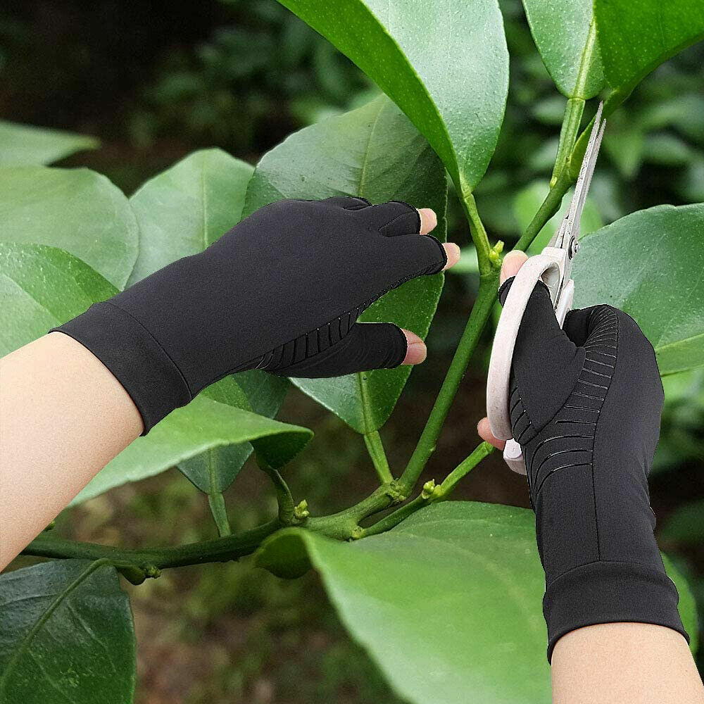 1 Pair Copper Arthritis Compression Gloves Hand Support Joint Pain Relief USA