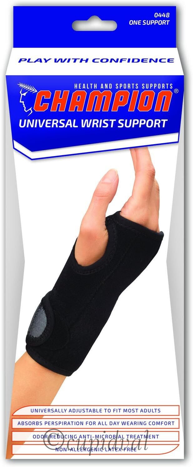 CHAMPION UNIVERSAL WRIST SUPPORT CARPAL TUNNEL NIGHT BRACE MODEL # 0448 NIB