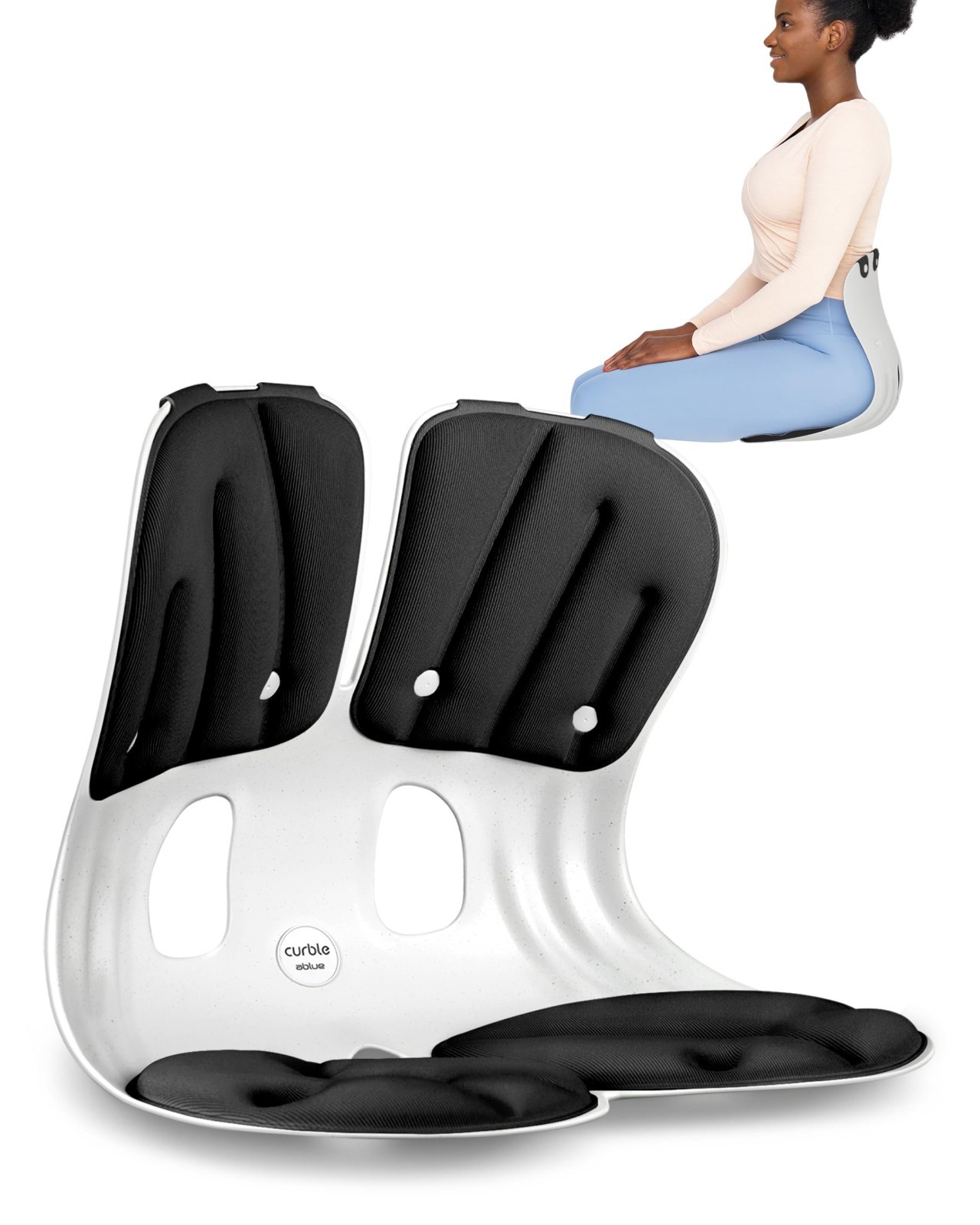 Extra Wide Ergonomic Chair Back Support – Lumbar Support for Posture & Pain Reli