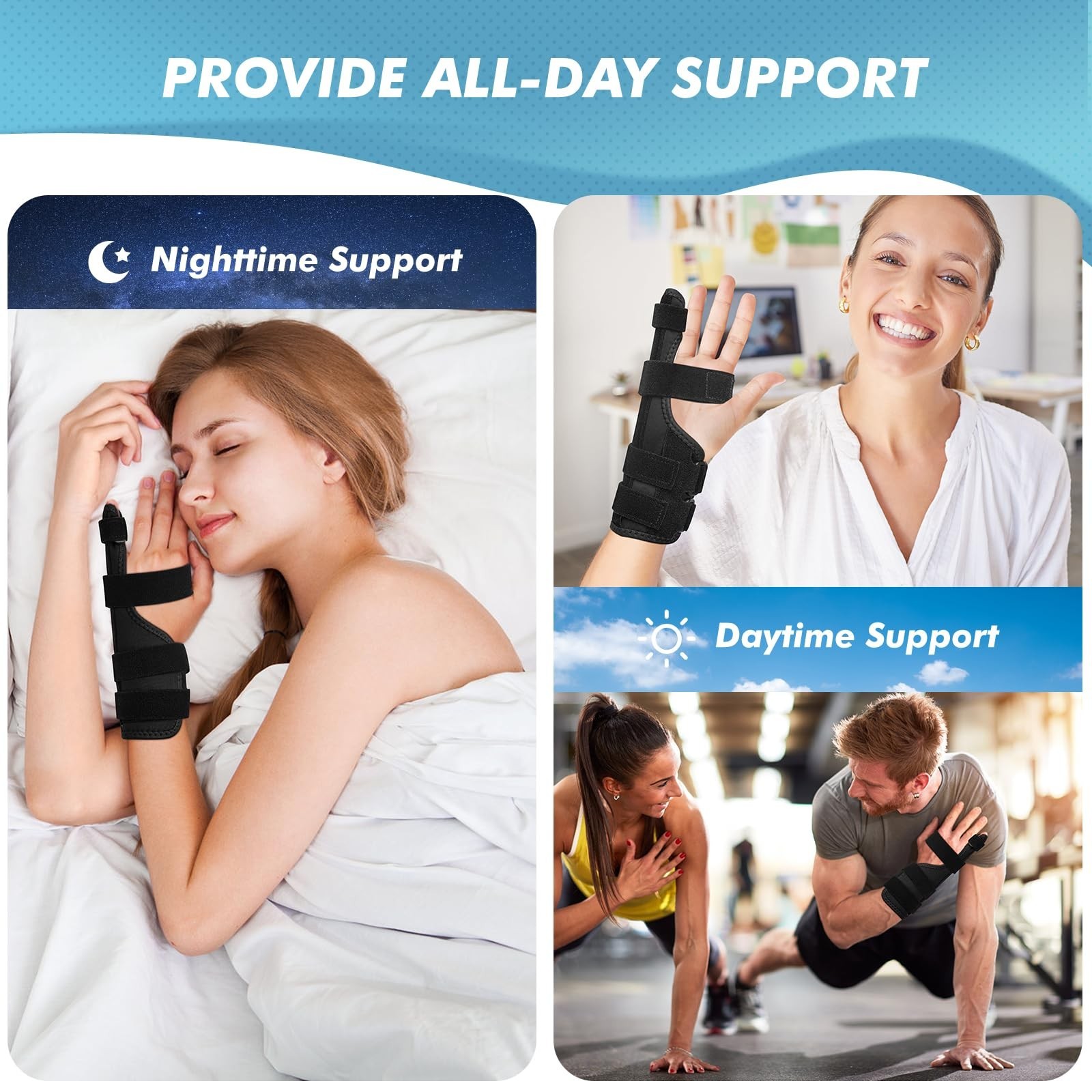 Pinky Finger Splint Support Brace, Metacarpal Hand Support for Little Finger,…