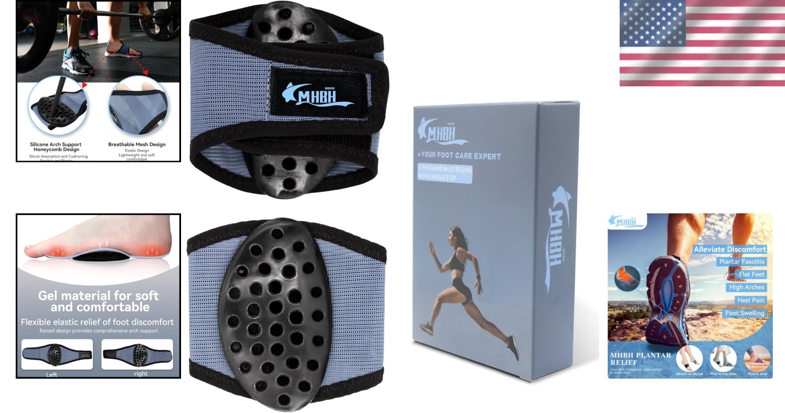 Adjustable Arch Support Braces for Plantar Fasciitis Relief – Universal Fit